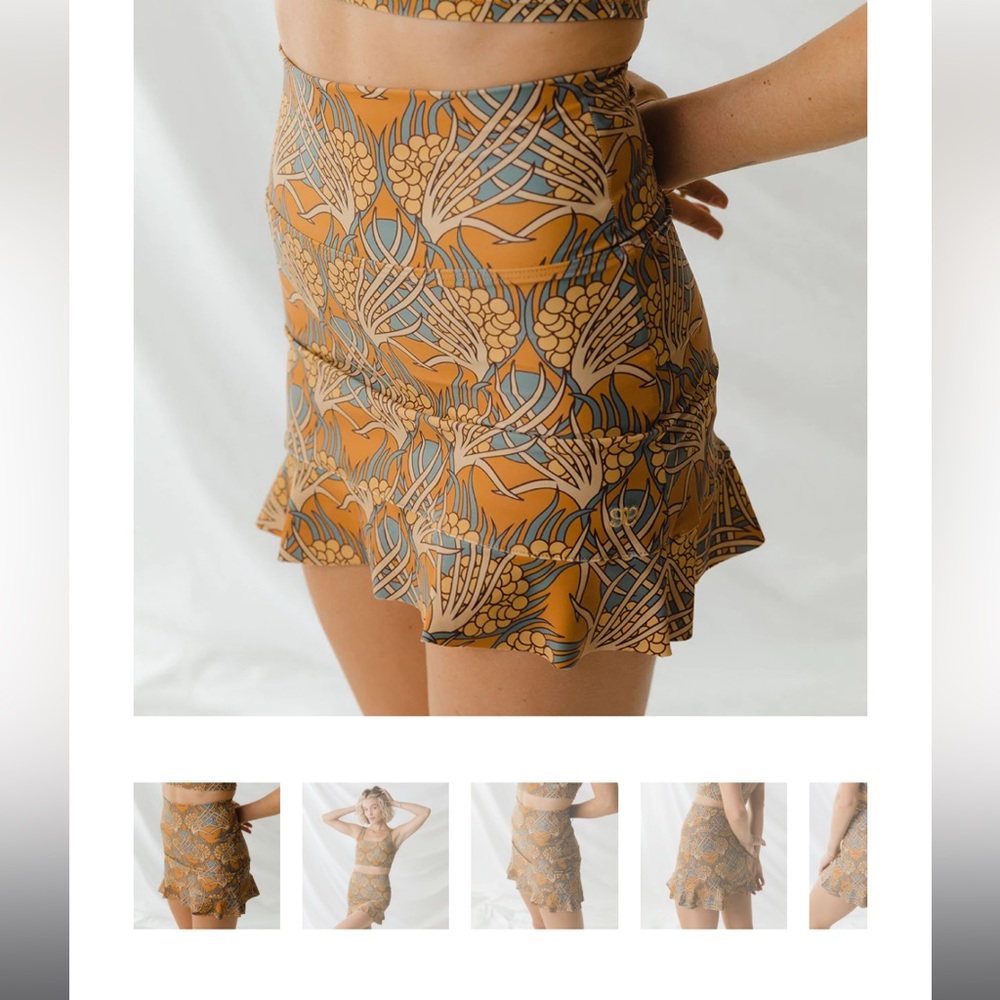 Albion fit Golden hour high waisted swim skirt- XS